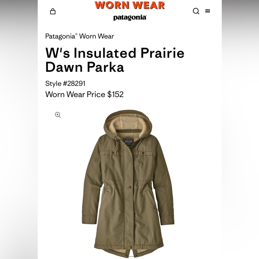 Patagonia prairie dawn utility jacket S